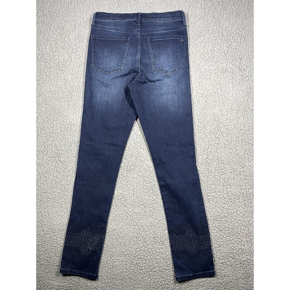 Sam Edelman Jeans Womens 28 Dark Wash Blue High Rise Skinny Studded Ankle Denim - Picture 4 of 15
